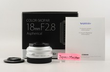 US Stock Voigtlander COLOR-SKOPAR 18mm F/2.8 FUJIFILM X Mount Silver w/Hood New