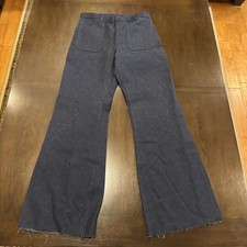US Navy USN Type 2 FR Dungarees Jeans Bellbottoms Flare Unhemmed 32 Regular NWT