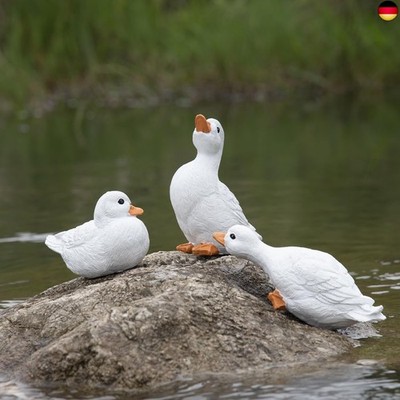Duck Yard Dekorationen Outdoor Ornamente, Gans Statue Ente Figur Gartenstatuen