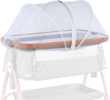 Seedfuture Bassinet Mosquito Net Cover with 2-Way Zipper for Baby Bassinet Bedsi