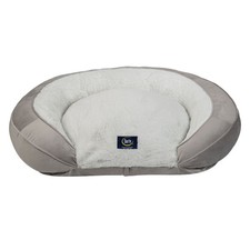 Serta Oval Couch Cat & Dog Bed Large, Gray