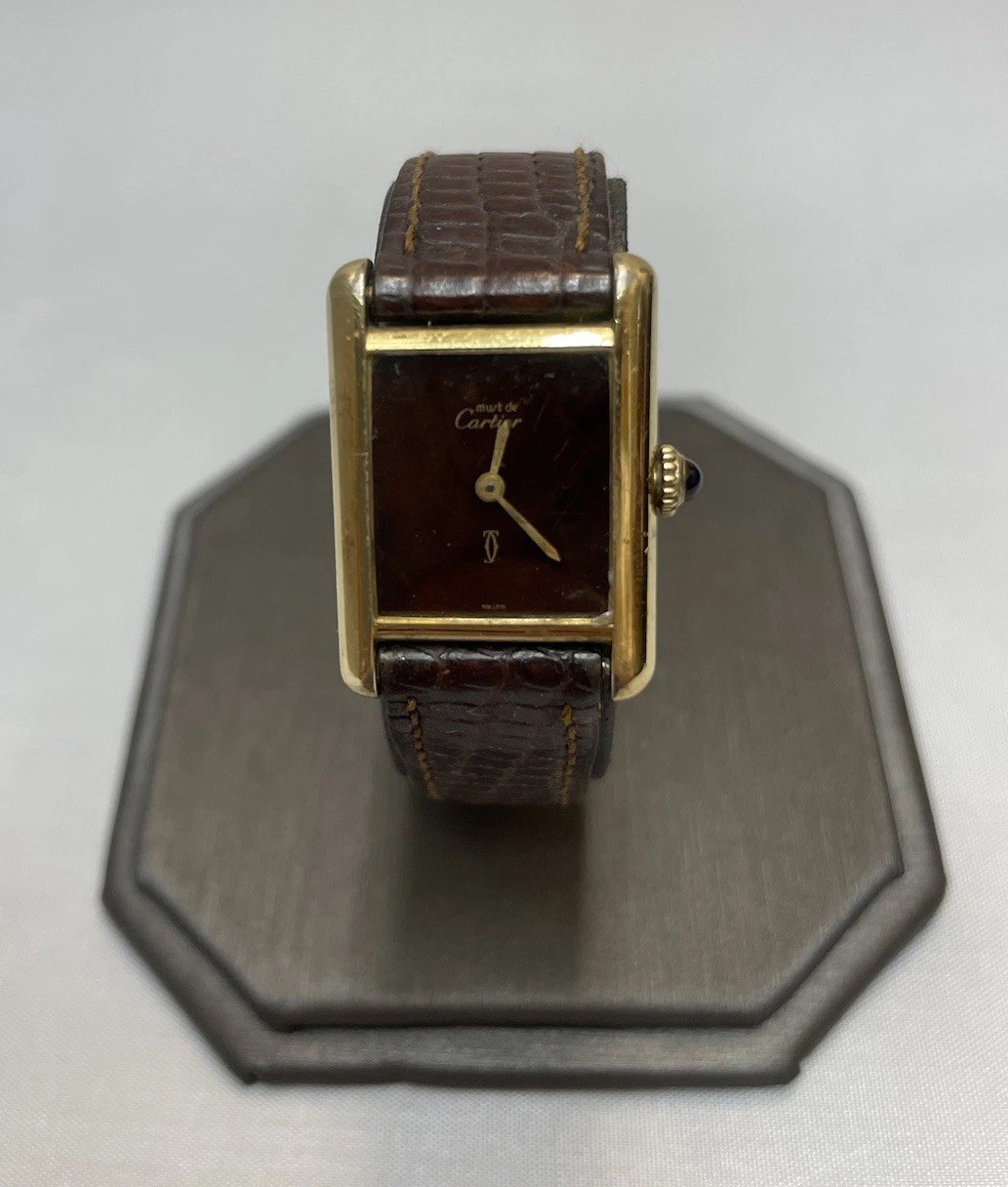 Dial Up Tank Vintage Watch Cartier 925 Wood Paris Wind - vintagewatches.pk