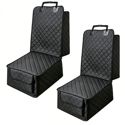 BFXM 2PCS Front Seat Cover, Full Protection Dog Car Seat Cover with Side Flap...