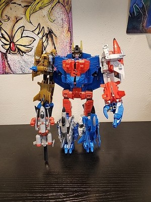 Transformers Combiner Wars G2 Superion complete Hasbro W/ Powerglide 