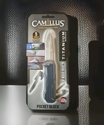 CAMILLUS Pocket Block Multi Tool Titanium Bonded Slate Gray 5 Tools  - NEW