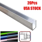 20Pcs 3.3FT/1M Aluminum Track Channel for Mounting 6mm*12mm LED Neon Rope Lights