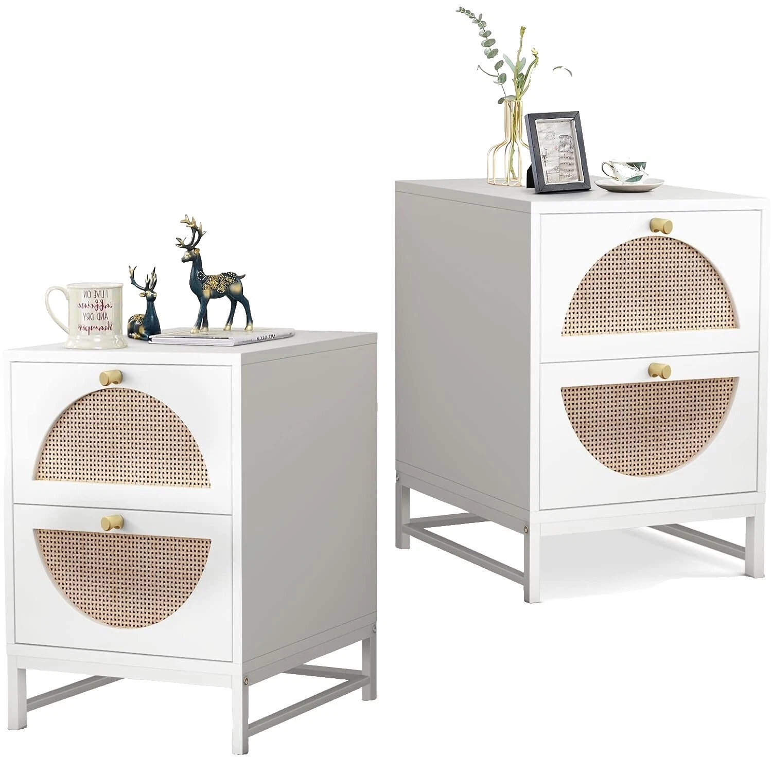 Wicker Bedroom White Home Furniture