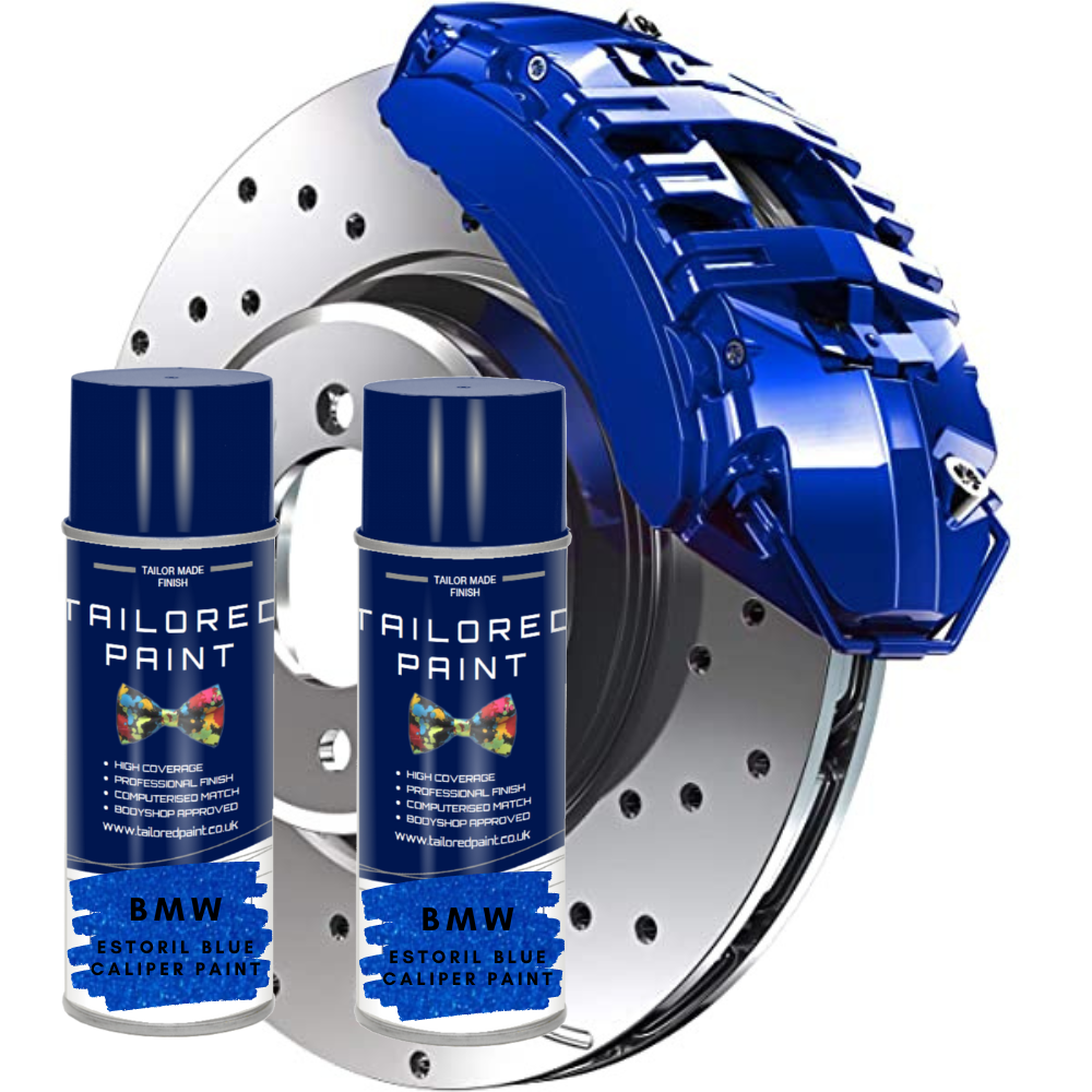 X2 BMW Estoril Blue MSport BREMBO Heat Resistant Aerosol Spray Caliper
