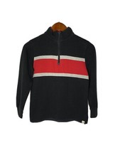 Boys Gap 1/4 Zip Size L Black, Grey, Red. Excellent Condition Worn Once