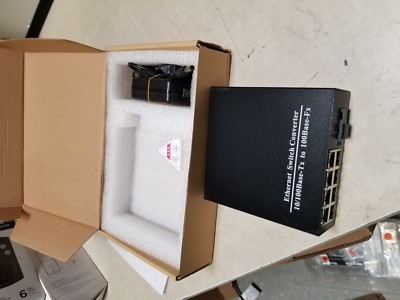 Ethernet to Fiber Switch Converter 10/100base-tx to 100base-fx Was never used! 