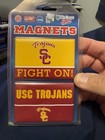 Usc Trojans 2 Piece Metal Magnet 🧲 Set Ncaa 2x3”