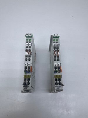LOT OF 2PCS FRS KL3062 BUS TERMINAL, 2-CHANNEL ANALOG INPUT, VOLTAGE 0-10V