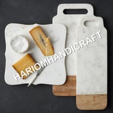 Set Of three Different shapes White Marble Handmade Decorative Gifts E711