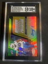 2022 Certified #CPS-GR Greg Rousseau Certified Potential Auto GOLD /25 SGC 10 10