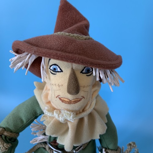 Vintage Wizard Of Oz Cuddle Factory Bean Plush Toy Doll Rare Scarecrow w Tag - Picture 2 of 7