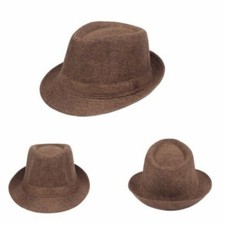 Unisex Spring Summer Fedora Hat Trilby Cuban Sun Cap Panama Short Brim Floral