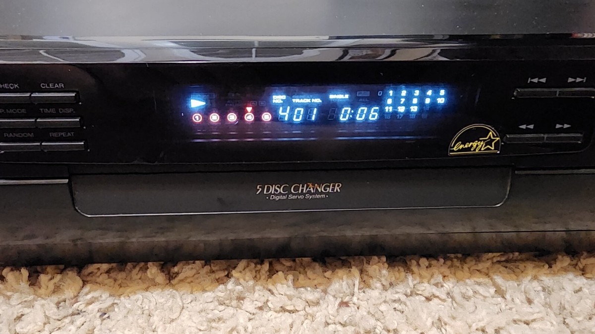 Kenwood CD-404 5 Disc Carousel CD Changer- Multiple CD Player
