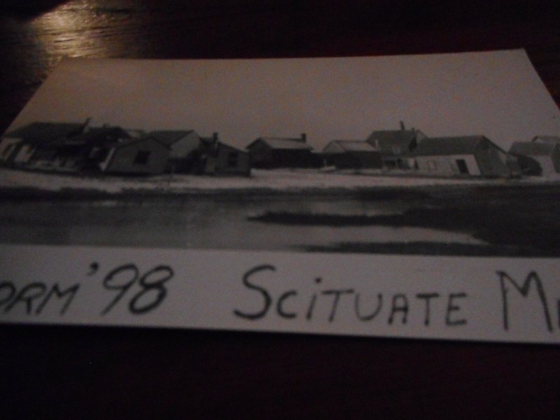 Old Postcard storm of 1898 Scituate, Massachusetts
