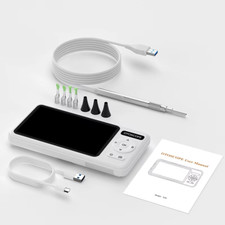 Digital Otoscope Camera 5 Inch Screen HD1080P 3.9Mm Ear Picker 6 Leds Ear Wax Re