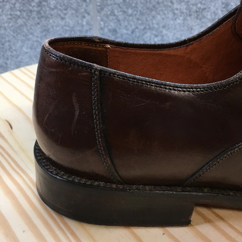 Sandro Moscoloni Zapatos Para Hombres 11 Calibre BRN-SY Vestido Oxford Cuero Marrón Con Cordones Foto 2 de 4