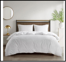 Comforter Protector Duvet Cover with Zipper Flap-Waterproof-Hypoallergenic King