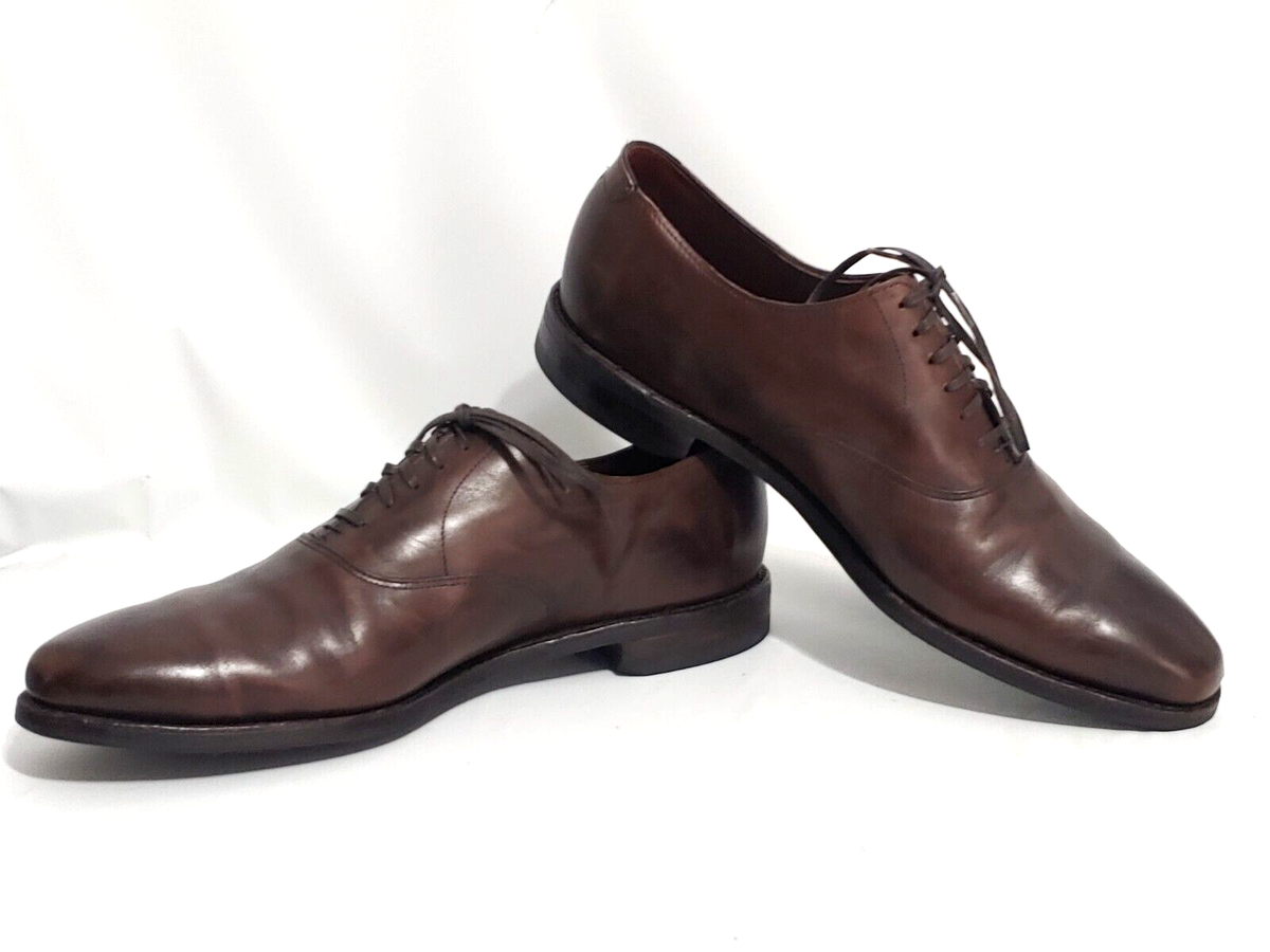 Allen Edmonds Carlyle Brown Leather Plain Toe Mens Dress  display picture 1