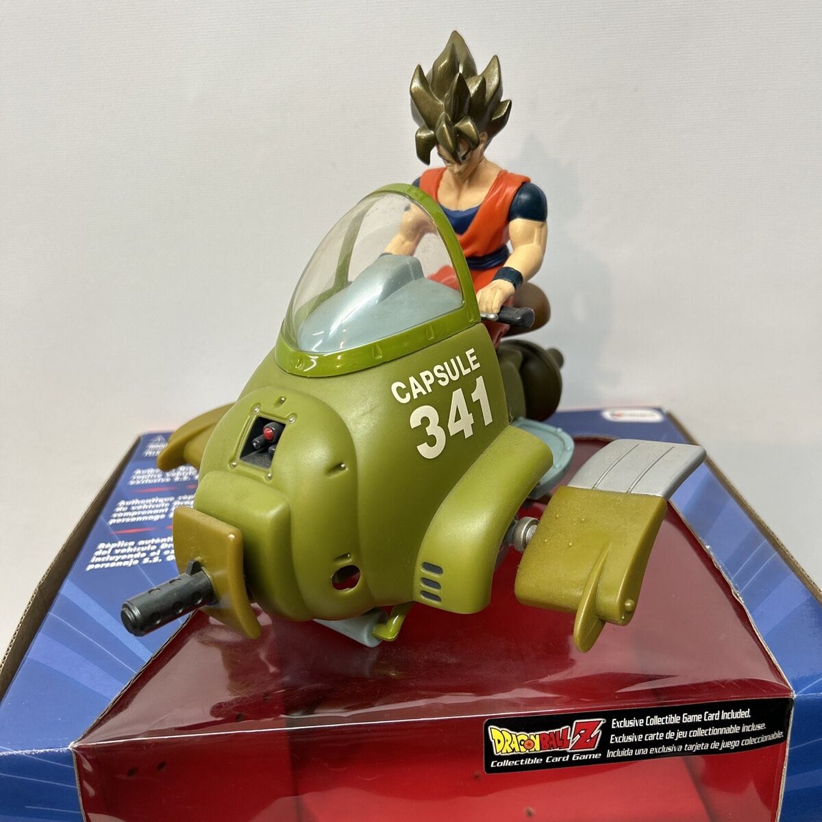 Dragon Ball Z Sky Bike 341 Capsule w/ Goku Action Figure W Dragon Ball Z Sky Bike 341 Capsule w/ Goku Action Figure W