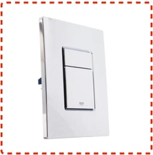 GROHE Skate Cosmopolitan WC Wall Flush Plate Dual Flush Button Chrome 38732000