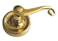 New Polish Brass Dummy Handed Lever Closet Handle Door Lock Solid Brass material