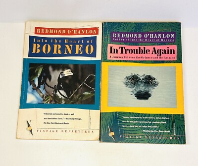 Redmond O'Hanlon In Trouble Again & Into the Heart of Borneo 2 ppbk set