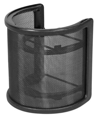 Rockville RockPop Curve Recording Mic Pop Filter Curved Mesh Windscreen in Black