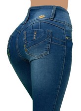 High Waist Stretch Push-Up Colombian Style Levanta Cola Skinny Jeans CT-6445