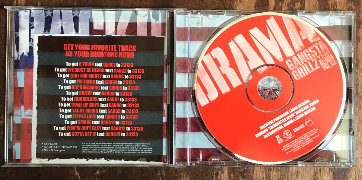 Drama Gangsta Grillz The Album Vol. 2 CD Snoop Dogg, Gucci Mane