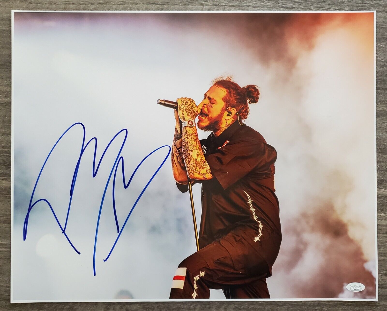 POST MALONE SIGNED ROCKSTAR AUTOGRAPH ALBUM VINYL LP BECKETT BAS