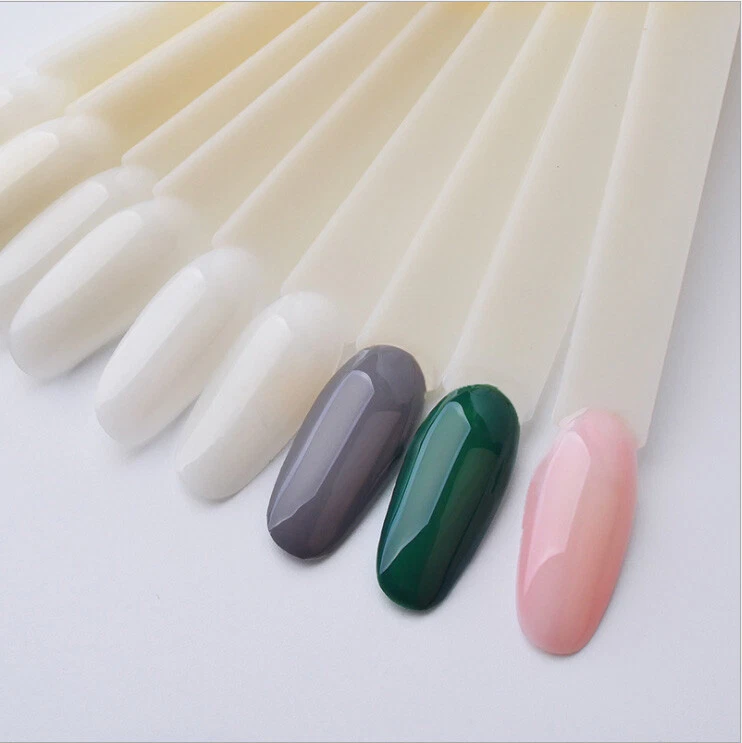 50Pcs False Display Nail Art Fan Wheel Polish Practice Tips Sticks Tools DIY - Image 2 of 4