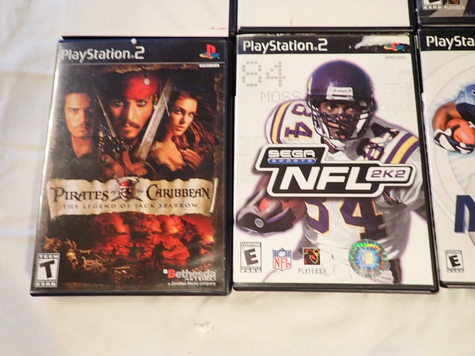 Lot of 8 PS2 Games Madden 07/01, NFL 2K2, NBA 2K7, NCAA Football Baseball + more - Image 3 of 4