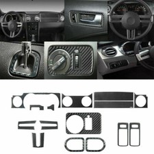 15pcs Carbon Fiber Full Interior Kit Set Cover Trim For Ford Mustang 2005-2009 15pcs Carbon Fiber Full Interior Kit Set Cover Trim For Ford Mustang 2005-2009