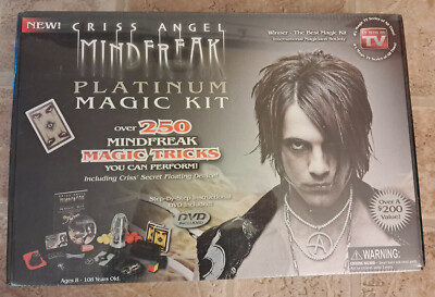 NEW SEALED Criss Angel MindFreak Platinum Magic Kit Over 250 MAGIC TRICKs w/ DVD