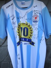 Blekitni Stargard (Polska) Oryginalna koszulka Jubileusz Podpisana kadra rozm. L Colo 