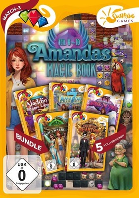 Amandas Magic Book Teil 6-10 Sunrise Games PC Spiel Match3 NEU & OVP