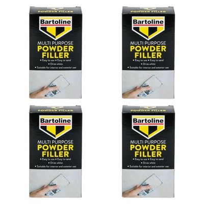 4x Bartoline Mehrzweck Pulver Spachtel Putz Holz Ziegel Stein Reparatur 450g
