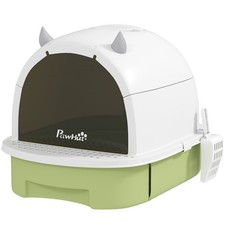 Cat Litter Box with Lid, Scoop, Deodorizing Bags for Odor Control, Covered