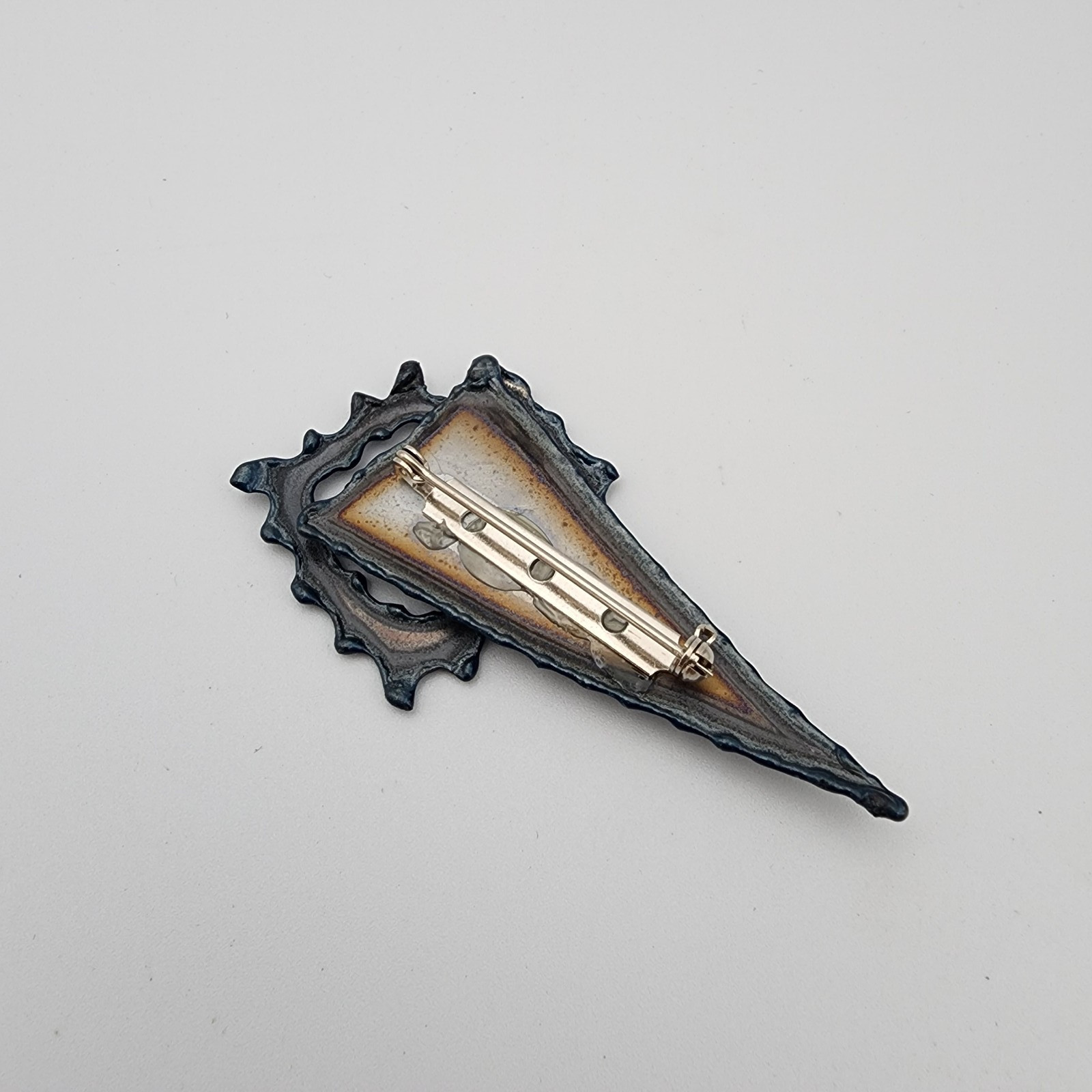 Vtg David Wright Brooch Square Infinity Swirl Spi… - image 5