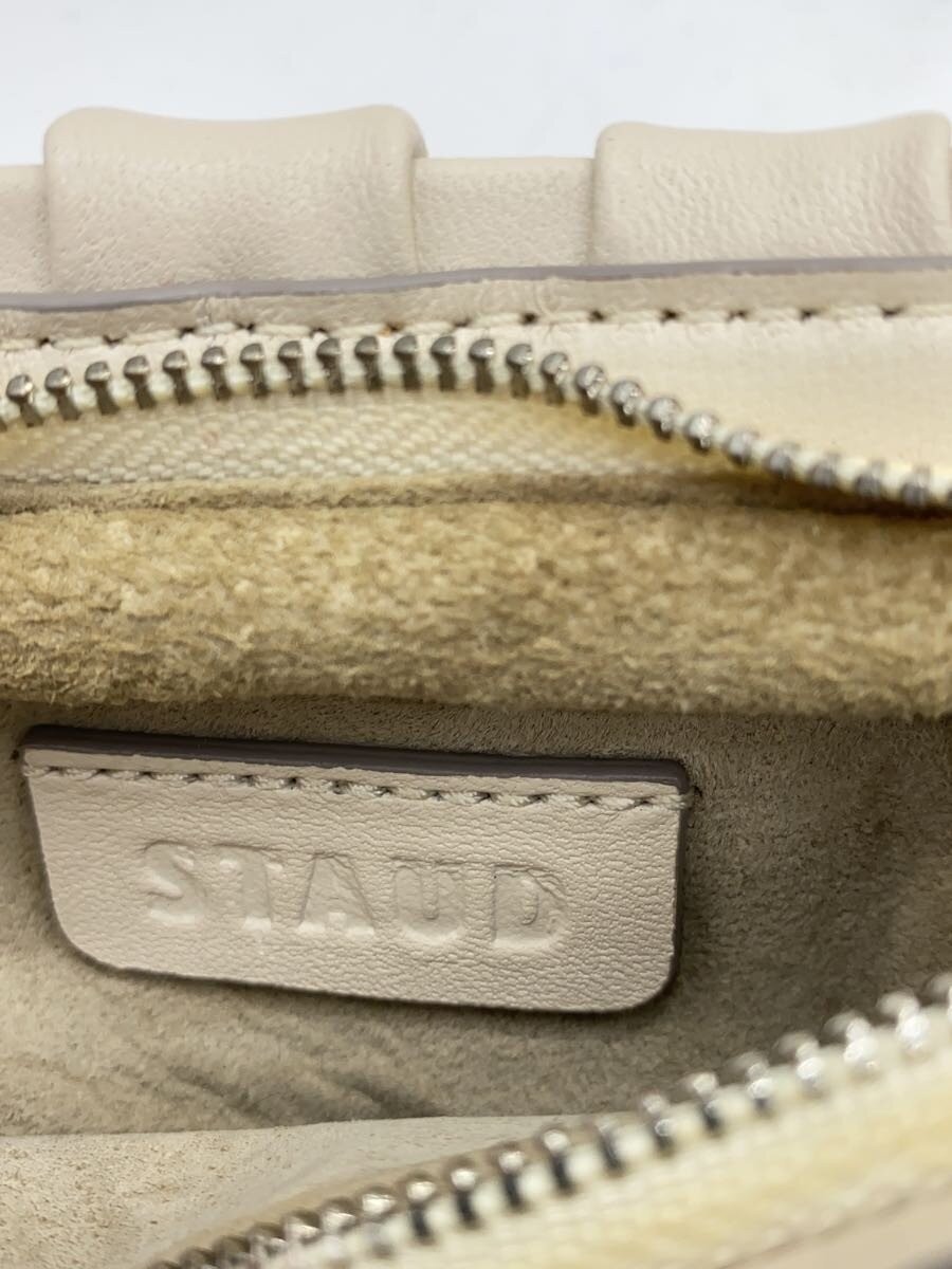 STAUD Leather Handbag, White — image 5