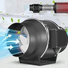 4" 20W Quiet Inline Extractor Fan Bathroom & Hydroponics for Ventilation