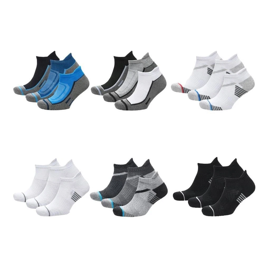 A2Z Mens 6 Pack Cushioned Trainer Socks Cotton Rich Sports Ankle socks Size 6-11