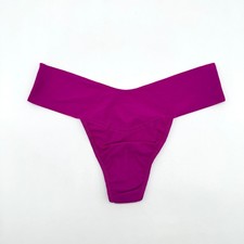 HANKY PANKY BARE Natural Rise Thong Hot Fuchsia Pink 6J1661 Small Panty NWT