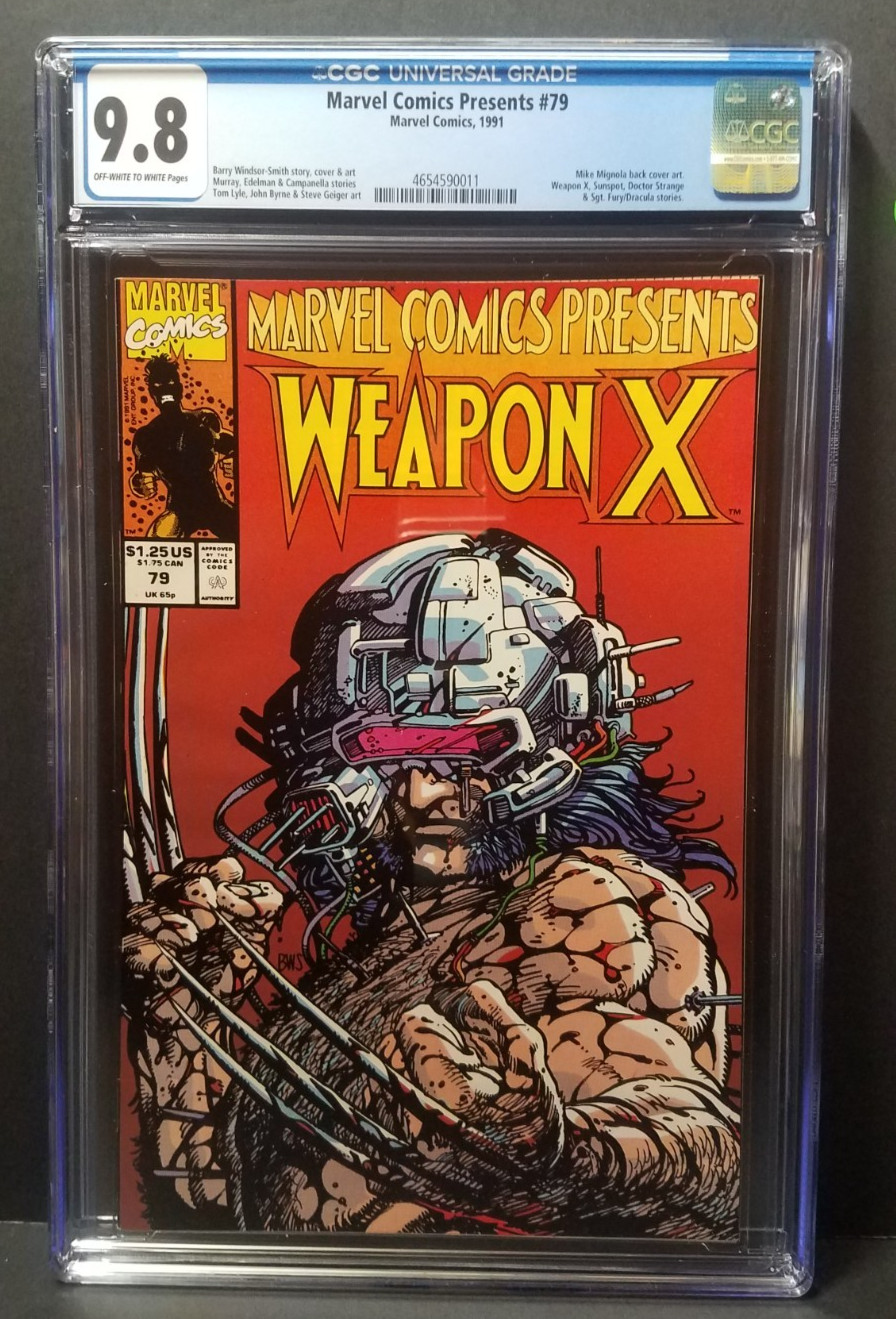 MARVEL COMICS PRESENTS #79 9.8 1991 BARRY WINDSOR-SMITH WOLVERINE WEAPON X KEY