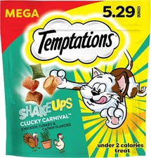 Temptations ShakeUps Crunchy and Soft Cat Treats, 5.29 oz. Pouch