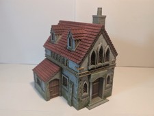 Fantasy Village House with Lean-To   28mm Wargaming Terrain   Printed Unpainted